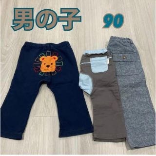 コンビミニ(Combi mini)のミキハウス　コンビミニ　90 男の子　ズボン　パンツ　レギンス　美品　春(パンツ/スパッツ)