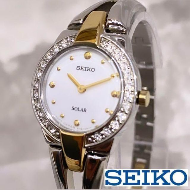 未使用ジャンク品】定価3.7万円セイコー レディース腕時計 シルバー