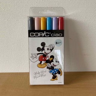ディズニー(Disney)のコピックチャオ 6色セット<ミッキー&フレンズ>(カラーペン/コピック)