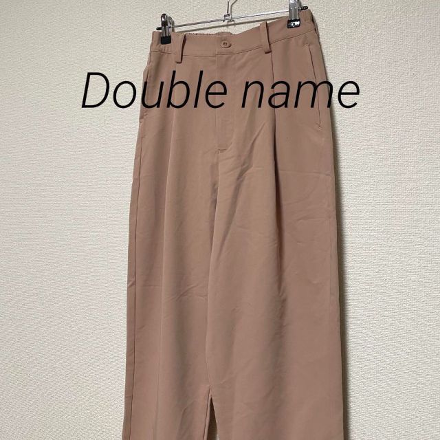 DOUBLE NAME(ダブルネーム)の1913 Double name ピンクベージュ カジュアルパンツ 上品オシャレ レディースのパンツ(カジュアルパンツ)の商品写真