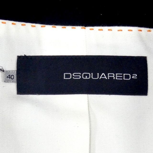 DSQUARED2(ディースクエアード)のチェスターコート XXS 黒 DSQUARED2 ディースクエアードNR3097 メンズのジャケット/アウター(チェスターコート)の商品写真