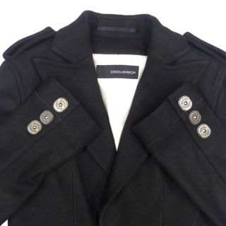 DSQUARED2 - チェスターコート XXS 黒 DSQUARED2 ディースクエアード
