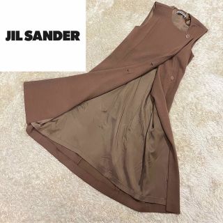Jil Sander - ジルサンダー ナイロン ベスト ビック ボーダー バイ