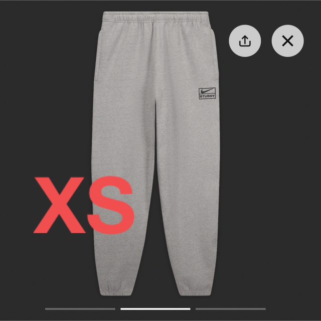 超歓迎  Stussy x Nike Fleece Pants Grey XS その他