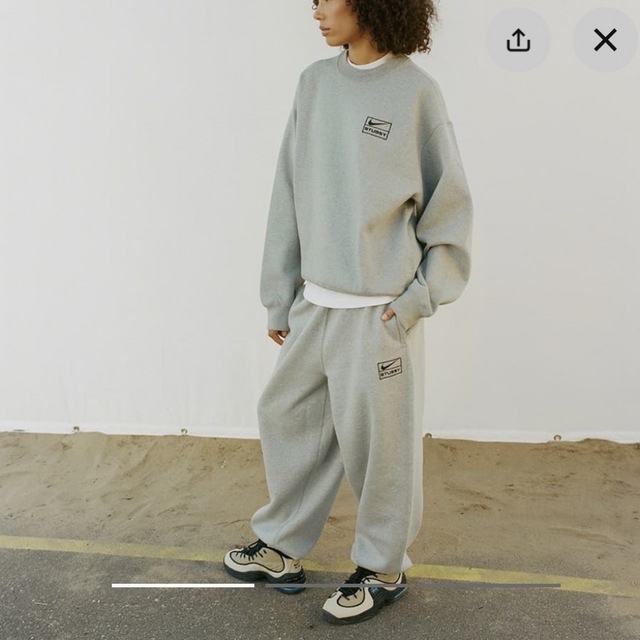 Stussy x Nike Fleece Pants Grey XS