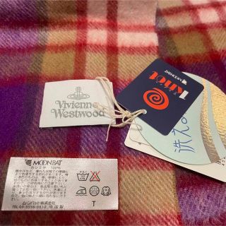 未使用タグ付き　Vivienne Westwood カシミヤ100 チェック柄