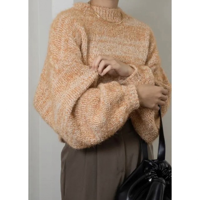 Amiur shaggy mix knit ニット