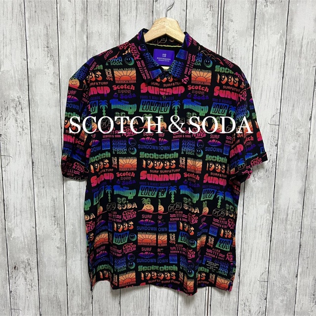 SCOTCH & SODA(スコッチアンドソーダ)の新品！SCOTCH&SODA 半袖シャツ！Lサイズ メンズのトップス(シャツ)の商品写真