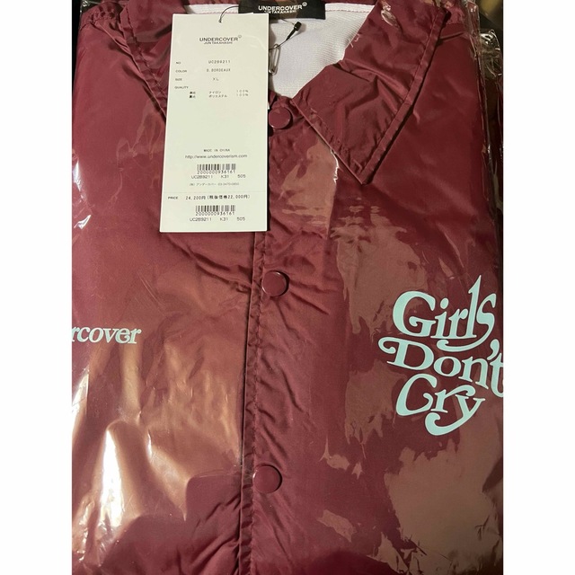 Girls Don't Cry(ガールズドントクライ)の新品 XL UNDERCOVER VERDY COACH JACKET メンズのジャケット/アウター(ナイロンジャケット)の商品写真