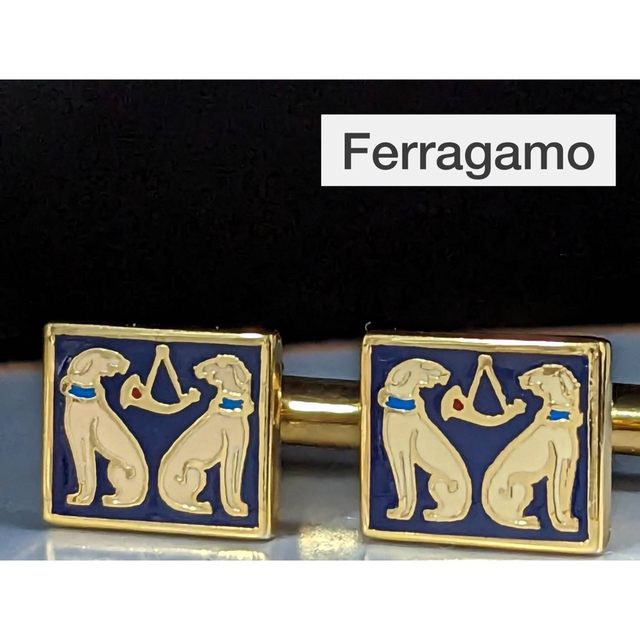 ◆Ferragamo カフス　dog