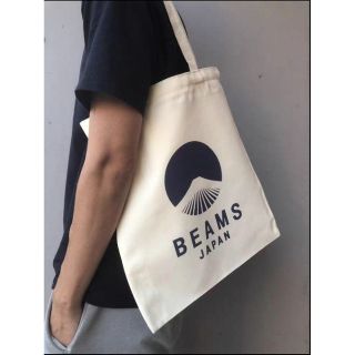 ビームス(BEAMS)のBEAMS JAPAN  帆布トートバッグ  富士山  ブラック(トートバッグ)