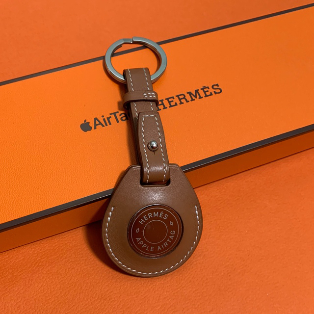 その他air tag hermes キーリング　Apple エルメス