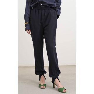 アパルトモンドゥーズィエムクラス(L'Appartement DEUXIEME CLASSE)のL'Appartement コルピエロ　Rib Pants ネイビー(カジュアルパンツ)