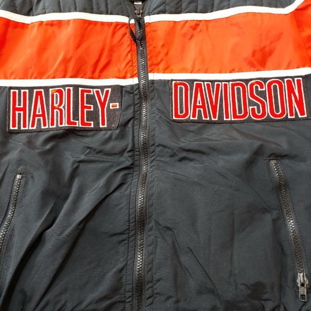 Harley Davidson - USA製 ハーレーダビッドソン ロゴ刺繍ナイロン 