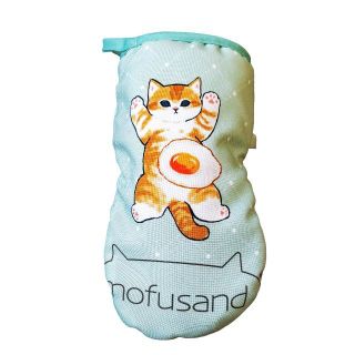 アベイル(Avail)のmofusand モフサンド 片手 鍋つかみ ミトン 緑 目玉焼き 猫 アベイル(その他)