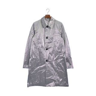 ドリスヴァンノッテン(DRIES VAN NOTEN)のDRIES VAN NOTEN ステンカラーコート 46(M位) シルバー 【古着】【中古】(ステンカラーコート)