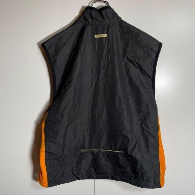 【菅田将暉さん色違い着用】NIKEナイロンベスト古着ワンポイント刺繍ロゴ黒XL - 3