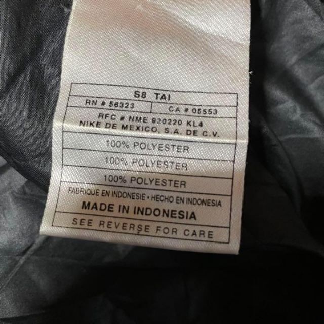 【菅田将暉さん色違い着用】NIKEナイロンベスト古着ワンポイント刺繍ロゴ黒XL - 7