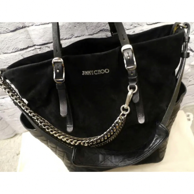 24万★JIMMY CHOO ジミーチュウ BLARE 2way トート バッグ