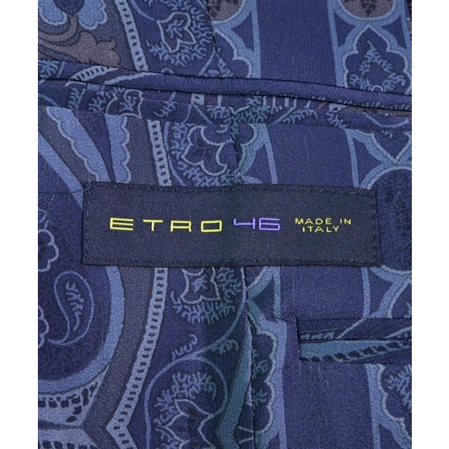 ETRO - ETRO エトロ テーラードジャケット 46(M位) 紺(総柄) 【古着