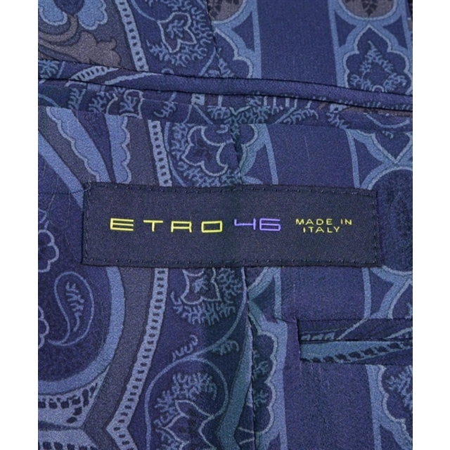 ETRO(エトロ)のETRO エトロ テーラードジャケット 46(M位) 紺(総柄) 【古着】【中古】 メンズのジャケット/アウター(テーラードジャケット)の商品写真