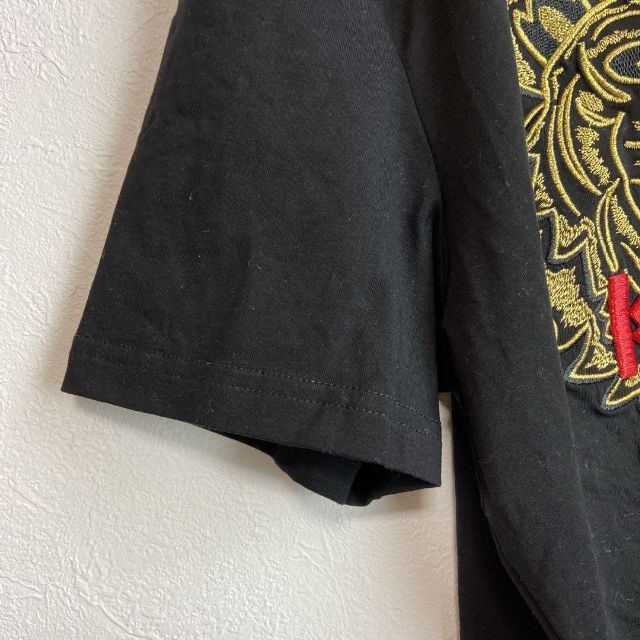 【人気タイガー刺繍ロゴ】KENZOビッグロゴTシャツ黒ブラックM 半袖. 5