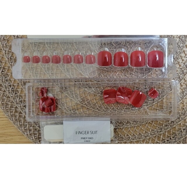 fingersuit PURE RED ・Brick Red (ブリックレッド) コスメ/美容のネイル(つけ爪/ネイルチップ)の商品写真