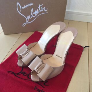 クリスチャンルブタン(Christian Louboutin)の未使用♥️ ルブタン リボン付きミュール(ミュール)