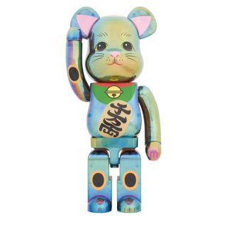 ベアブリック(BE@RBRICK)のBE@RBRICK 招き猫 黒透明メッキ 1000％　ベアブリック(その他)