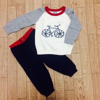 ベビーギャップ(babyGAP)の新品未使用☆トップス&パンツお揃いセット(ニット/セーター)