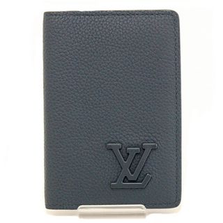 ルイヴィトン(LOUIS VUITTON)のLOUIS VUITTON ルイヴィトン オーガナイザー ドゥポッシュ カードケース 名刺入れ アエログラム メンズ M81027 ブルー 未使用品(財布)