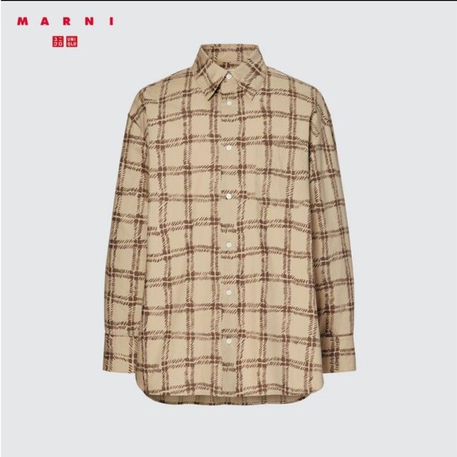 新品 UNIQLO ユニクロマルニ オーバーサイズプリントシャツ L 新品 UNIQLO ユニクロマルニ オーバーサイズプリントシャツ L