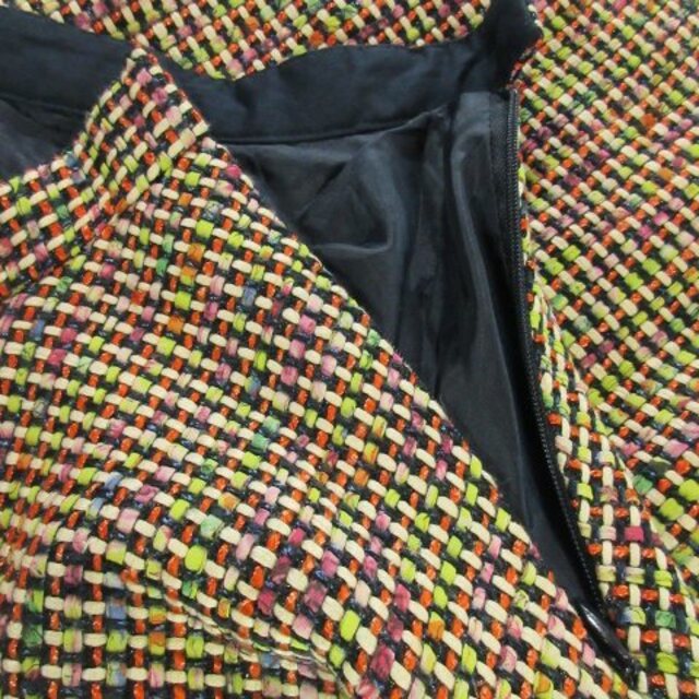 Chesty(チェスティ)のチェスティ スカート ツイード サーキュラー フレア ミニ 厚手 1 オレンジ レディースのスカート(ミニスカート)の商品写真