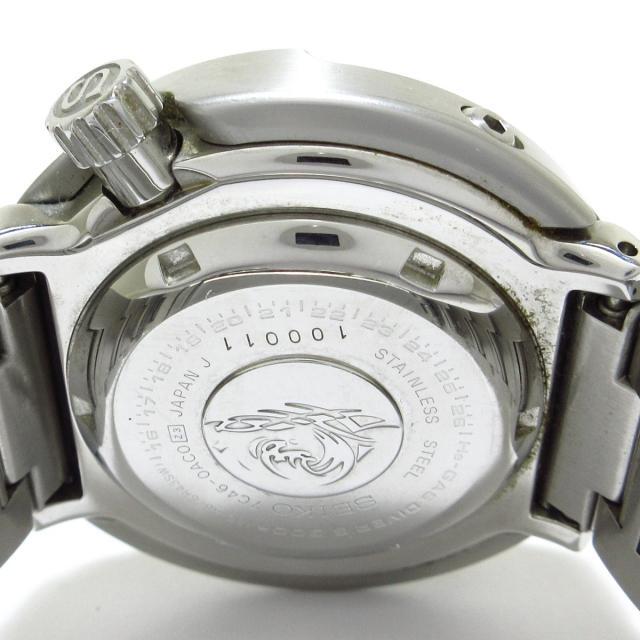 セイコー 腕時計 7C46-0AC0 メンズ 黒