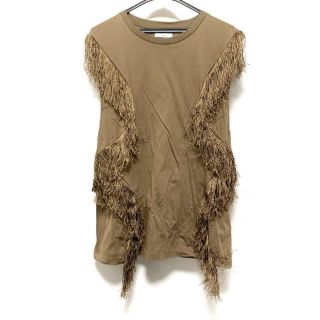 CLANE - CLANE クラネ Tシャツ・カットソー 1(S位) 緑xベージュ 