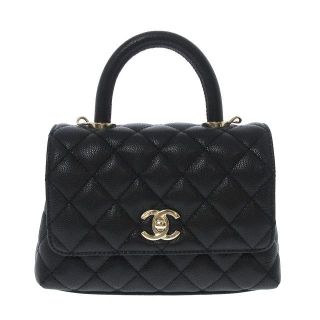 シャネル(CHANEL)のシャネル ハンドバッグ美品  AS2215 黒(ハンドバッグ)