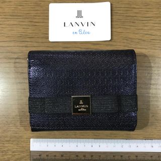 ランバンオンブルー(LANVIN en Bleu)のランバンオンブルー 折り財布 ネイビー(財布)