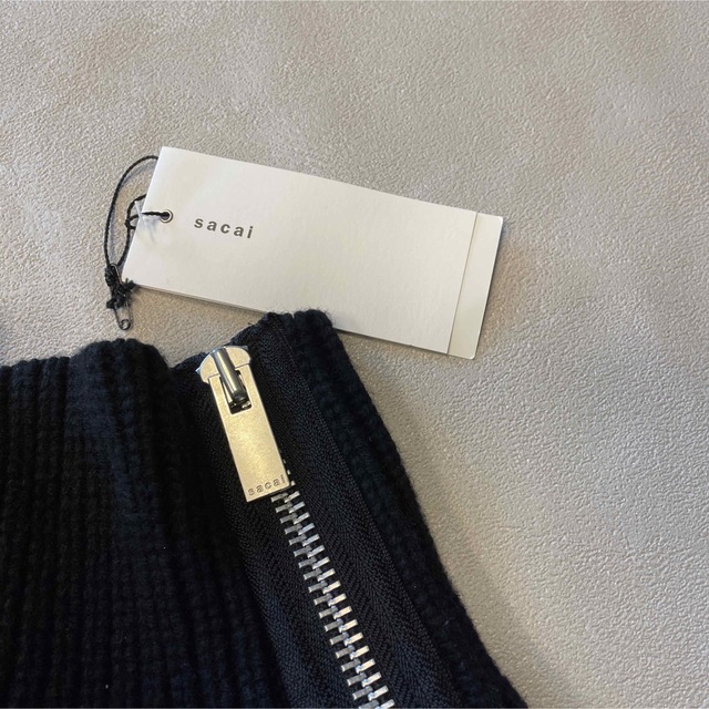 sacai(サカイ)のsacai サカイ　ニット　ブラック レディースのトップス(ニット/セーター)の商品写真