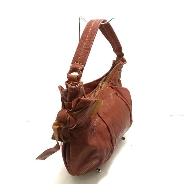 genten(ゲンテン)のゲンテン ハンドバッグ - ブラウン リボン レディースのバッグ(ハンドバッグ)の商品写真