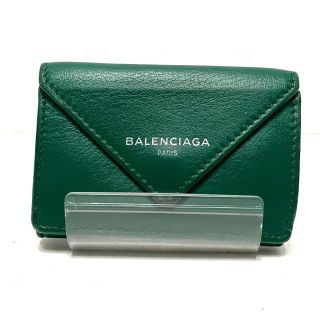 バレンシアガ(Balenciaga)のバレンシアガ 3つ折り財布 391446 グリーン(財布)