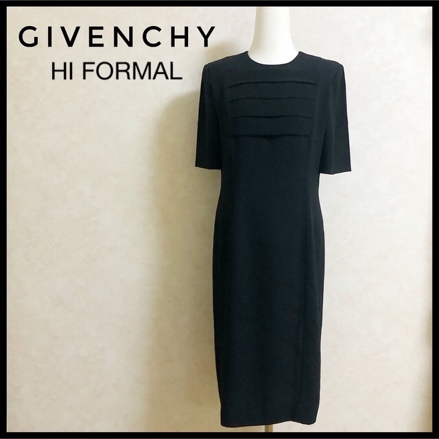 美品 ジバンシー ハイフォーマルワンピース M 10 GIVENCY キュプラ