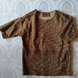 エルメネジルドゼニア(Ermenegildo Zegna)のエルメネジルドゼニアクチュール オーバーサイズドレザーTシャツ サイズ48(Tシャツ/カットソー(半袖/袖なし))