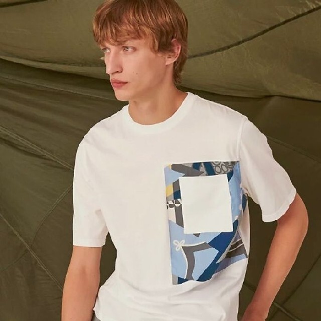 2022SS エルメス Tシャツ ズアヴとドラゴン カレ スカーフ HERMES