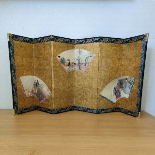 【美品】お内裏様用　屏風　びょうぶ(置物)