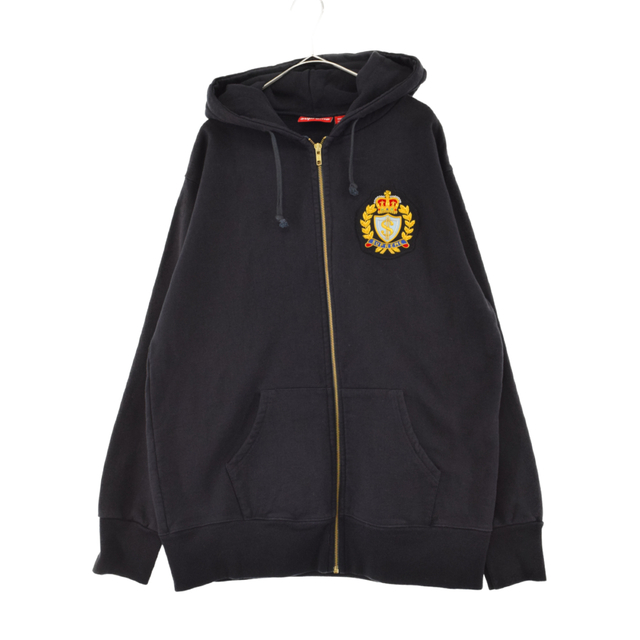 SUPREME シュプリーム MCMXCIV Emblem Zip Sweatshirt エンブレム スウェットジップアップパーカー ネイビー