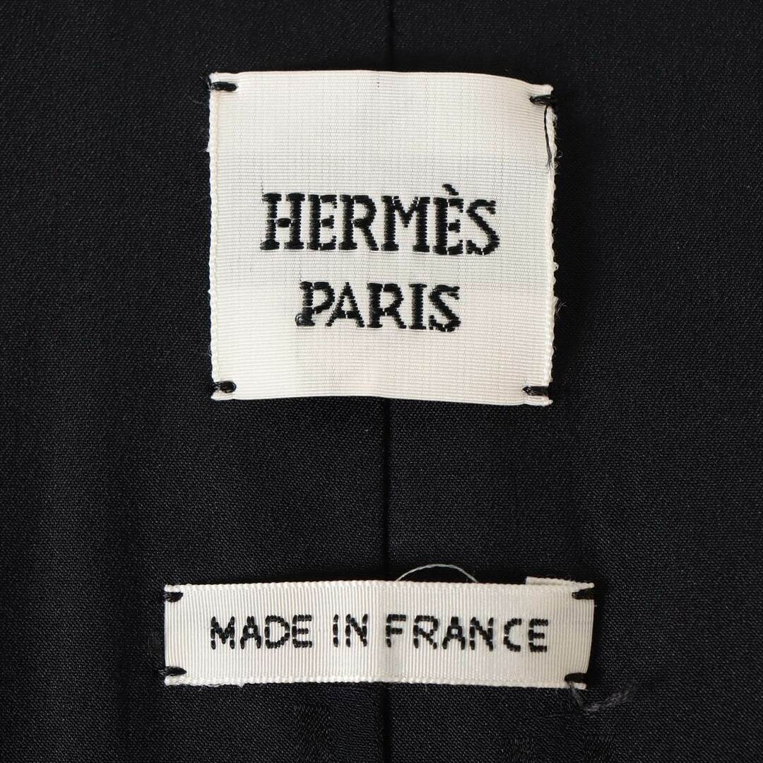 Hermes(エルメス)のエルメス シェーヌダンクル コットン×レーヨン 34 ブラック レディース レディースのジャケット/アウター(その他)の商品写真