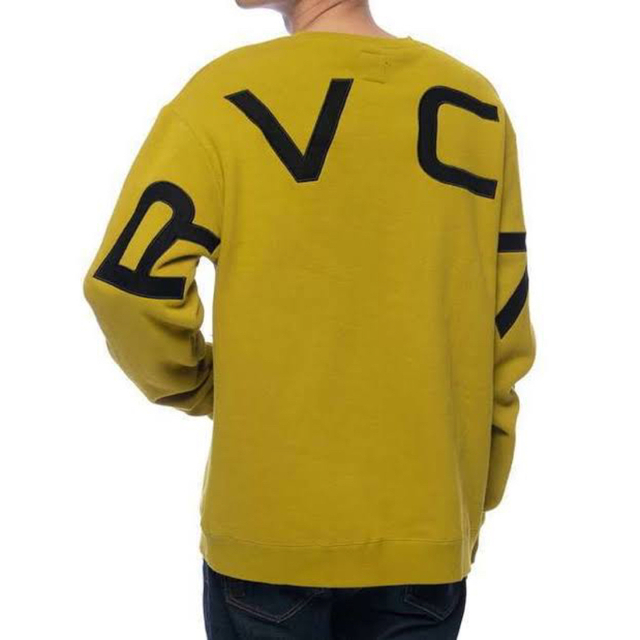 値下げ【美品】RVCA ルーカ　FAKE CR ビッグロゴ　トレーナー