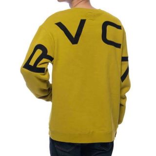 ルーカ(RVCA)の値下げ【美品】RVCA ルーカ　FAKE CR ビッグロゴ　トレーナー(スウェット)