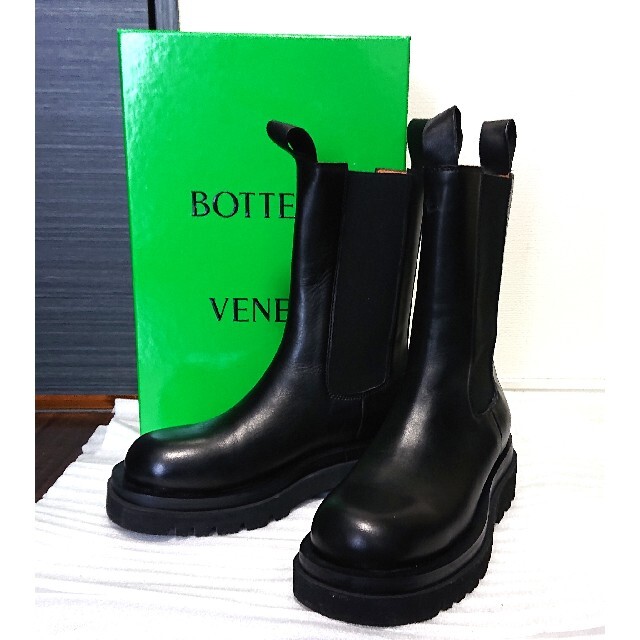 Bottega Veneta - ボッテガヴェネタ ラグブーツ タイヤブーツ 39 ブラック バッグ カセットの通販 by shop｜ボッテガ