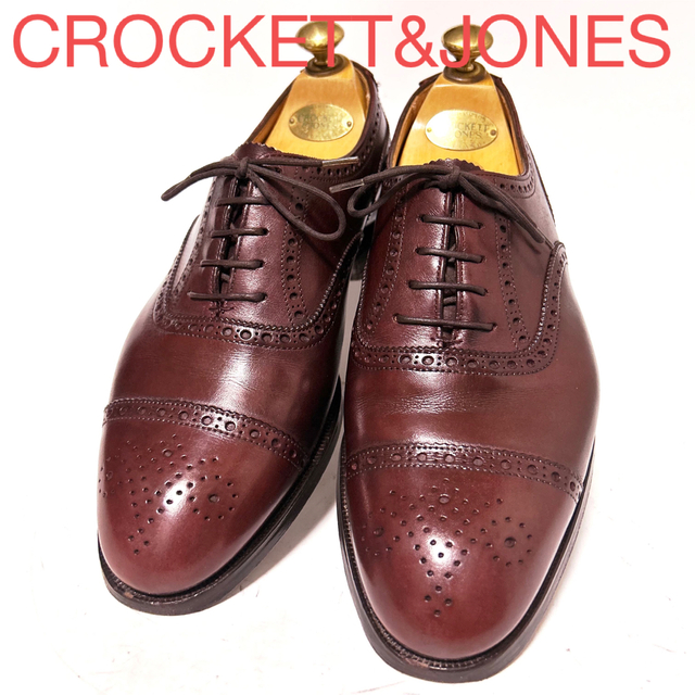 Crockett&Jones(クロケットアンドジョーンズ)の62.CROCKETT&JONES BERKELEY ウィングチップ 6E メンズの靴/シューズ(ドレス/ビジネス)の商品写真